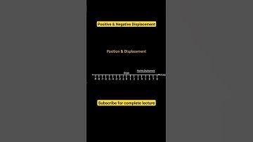 Positive & Negative Displacement #youtubeshorts #physics #motion