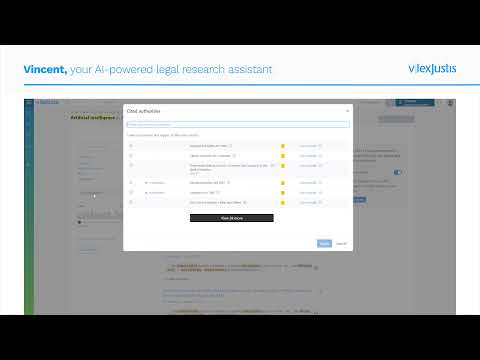 Vincent   Your new AI powered legal research assistant