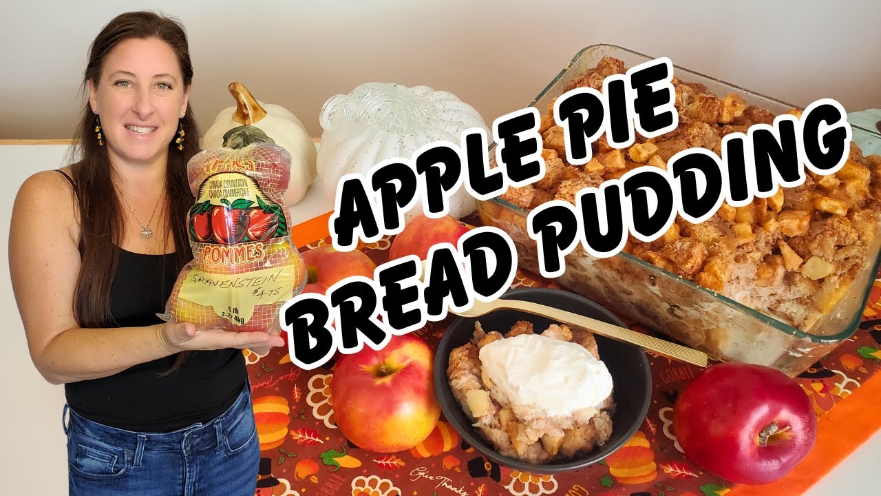 Baked Apple Bread Pudding || Made With Love