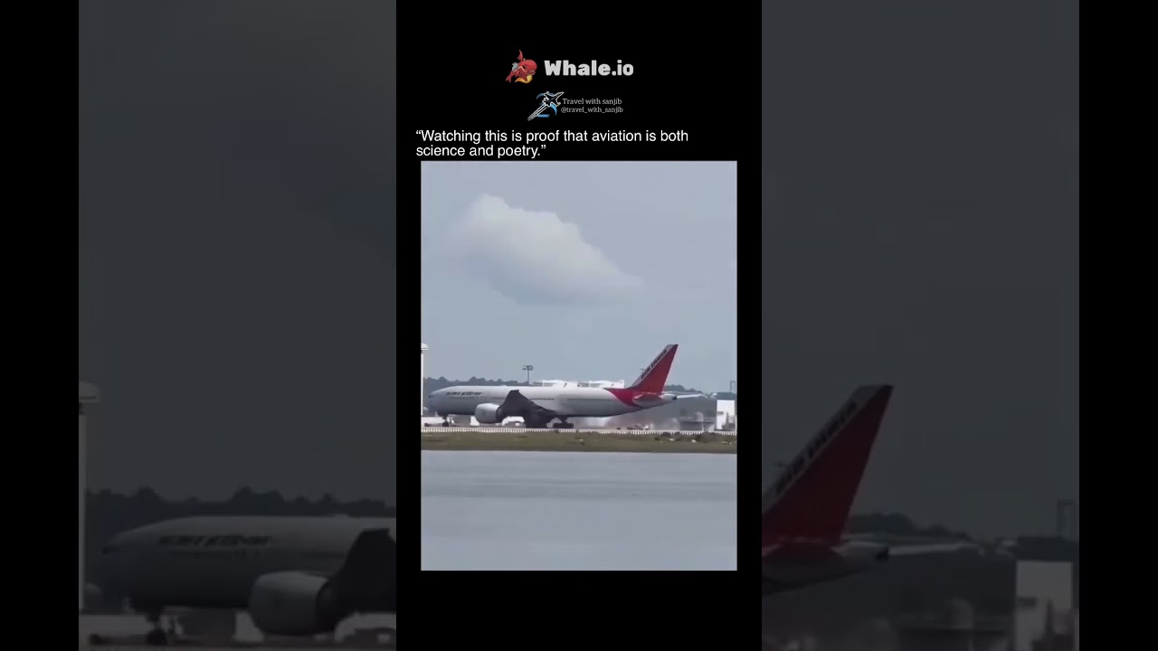 Must watch! Landing and Take off at the same time 