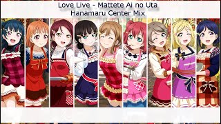 Mattete Ai no Uta (Hanamaru Center Mix) - Eng/Rom Color-Coded Lyrics - Aqours