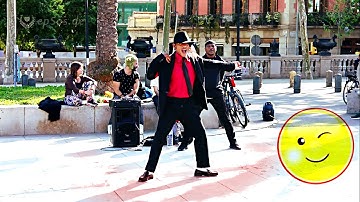 Dancing to make more happy people.