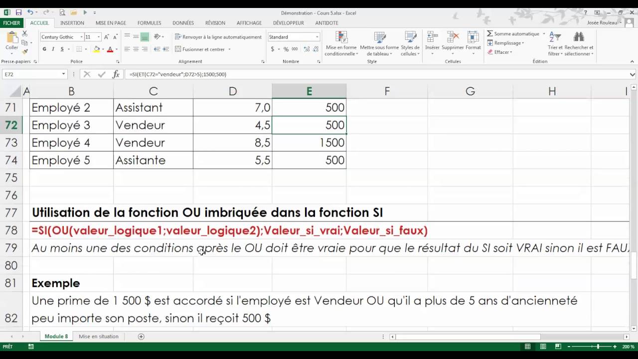 Les Fonctions Et Et Ou Excel Exercice Hot Sex Picture