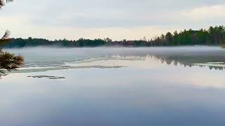 The lake is almost open at Lake Forest Resort, Eagle River, WI