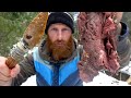 PRIMITIVE TECHNOLOGY | Cooking with STONE AGED TOOLS in the WILD! | Stone Knife and Stone Axe | ASMR