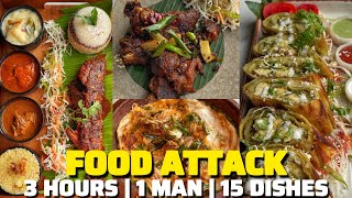 💢15 ഐറ്റംസ് 3 മണിക്കൂറിൽ ഒറ്റയ്ക്ക് ഇരുന്ന് ഒരാളെ തുണ പോലും ഇല്ലാതെ കഴിച്ചത്‼️ഒരു കുറ്റബോധവും ഇല്ല‼️