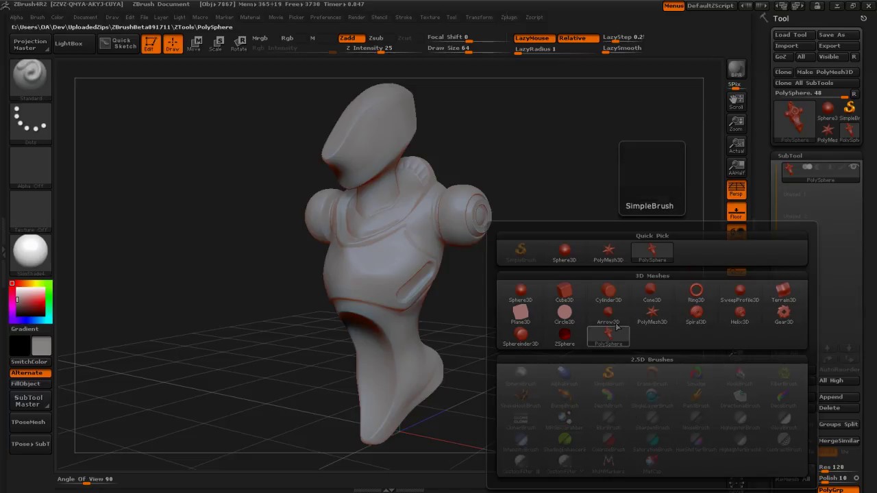 duplicate material zbrush