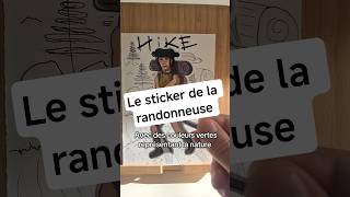 Le sticker de la randonneuse #dessin #art #print #drawing #sticker #stickers #nature #walking