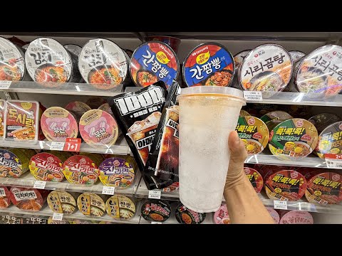 Black coffe combo 🧋🍜🇰🇷korean convenience store