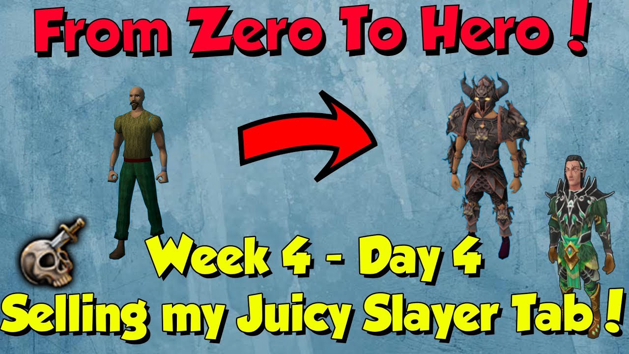 Zero to Hero - Selling my Loot Tab & Plans! [Runescape] Week 4, Day 4 ...