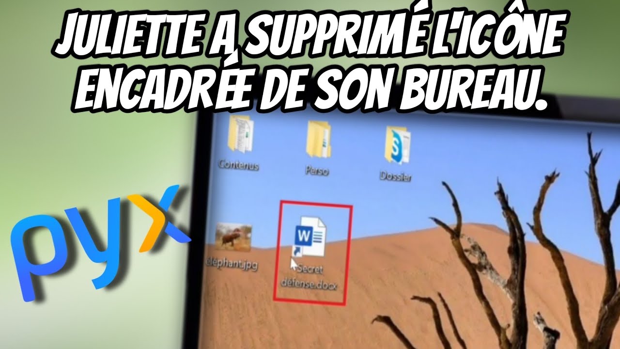 Juliette A Supprimé L'icône Encadrée De Son Bureau