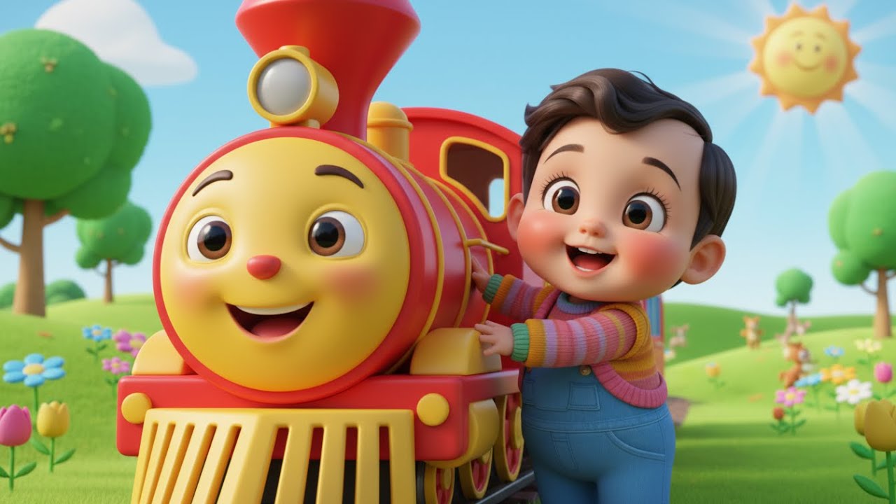 🚂🎵 My First Train Ride Choo Choo Song for Kids! | Fun Baby Train & Nursery Rhyme 🚃 | Learn with Fun