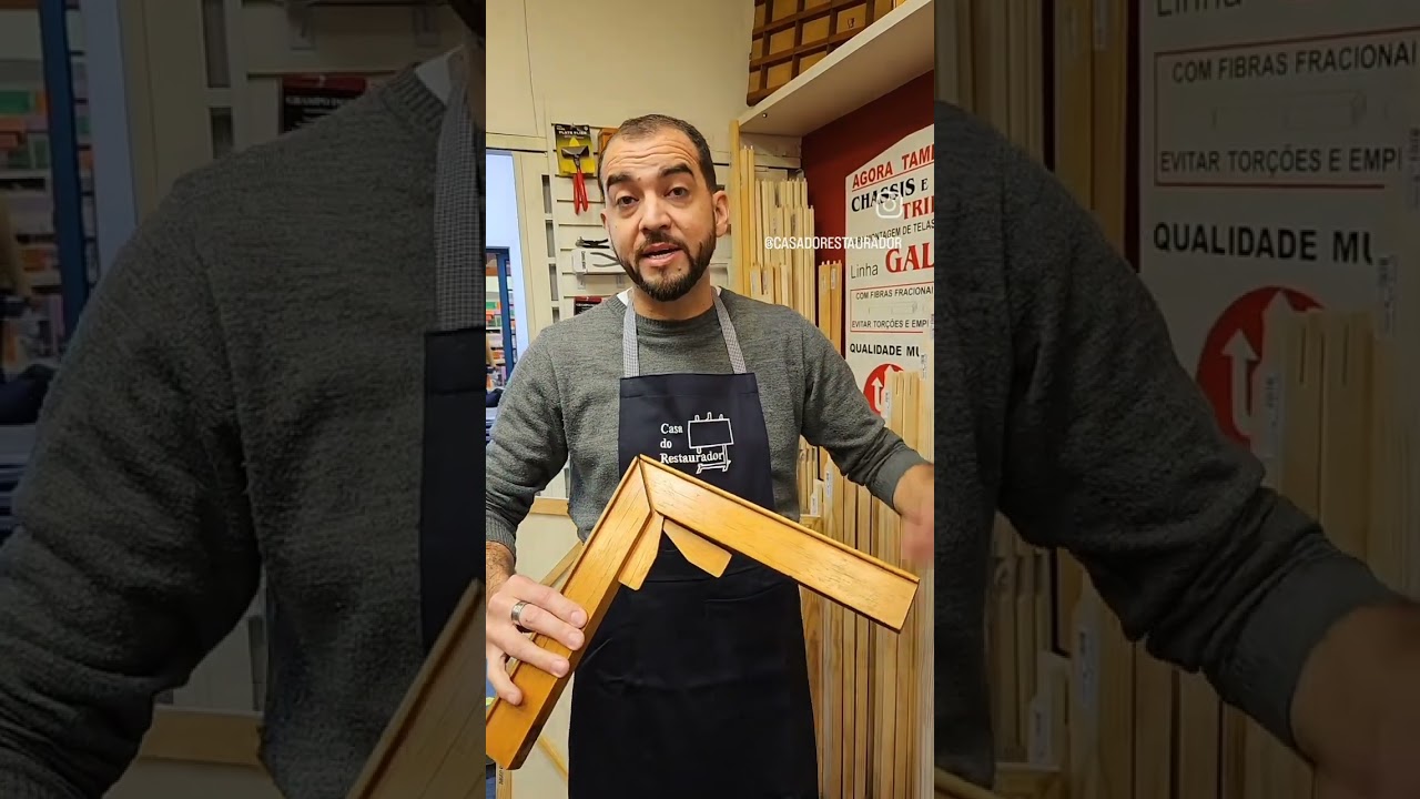 Montagem de telas sob medida na Casa do Restaurador