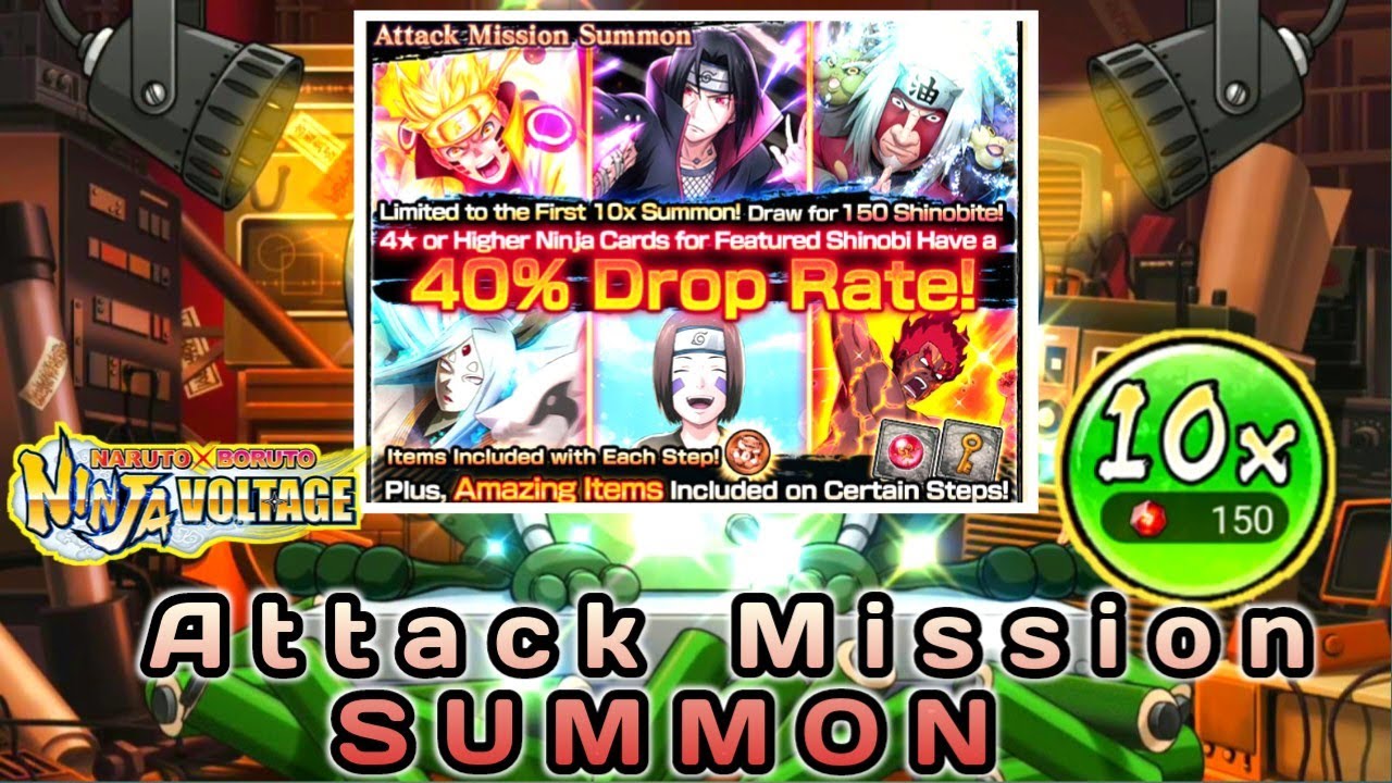 Testing my Luck! Attack Mission Banner Summon 150 Shinobite | Naruto X Boruto Ninja Voltage