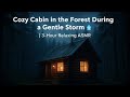 Escape to a Cozy Cabin in the Storm 🌧️ 3-Hour Relaxing Rain & Thunder ASMR