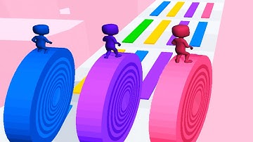 LAYERS ROLL game BEST FUNNY GAME 🌈👮🏻‍♂️💕 Gameplay All Levels Walkthrough iOS, Android New Game 3D