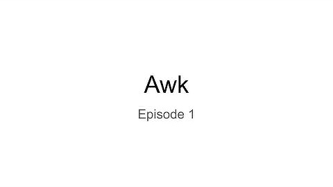 An introduction to awk