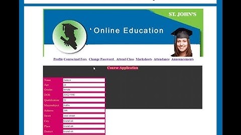 Online Education System ASP.NET with VB Project