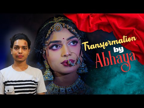 Amazing Male To Female Makeup Tutorial | MtF | Lahenga Look | boy to girl | Crossdressing