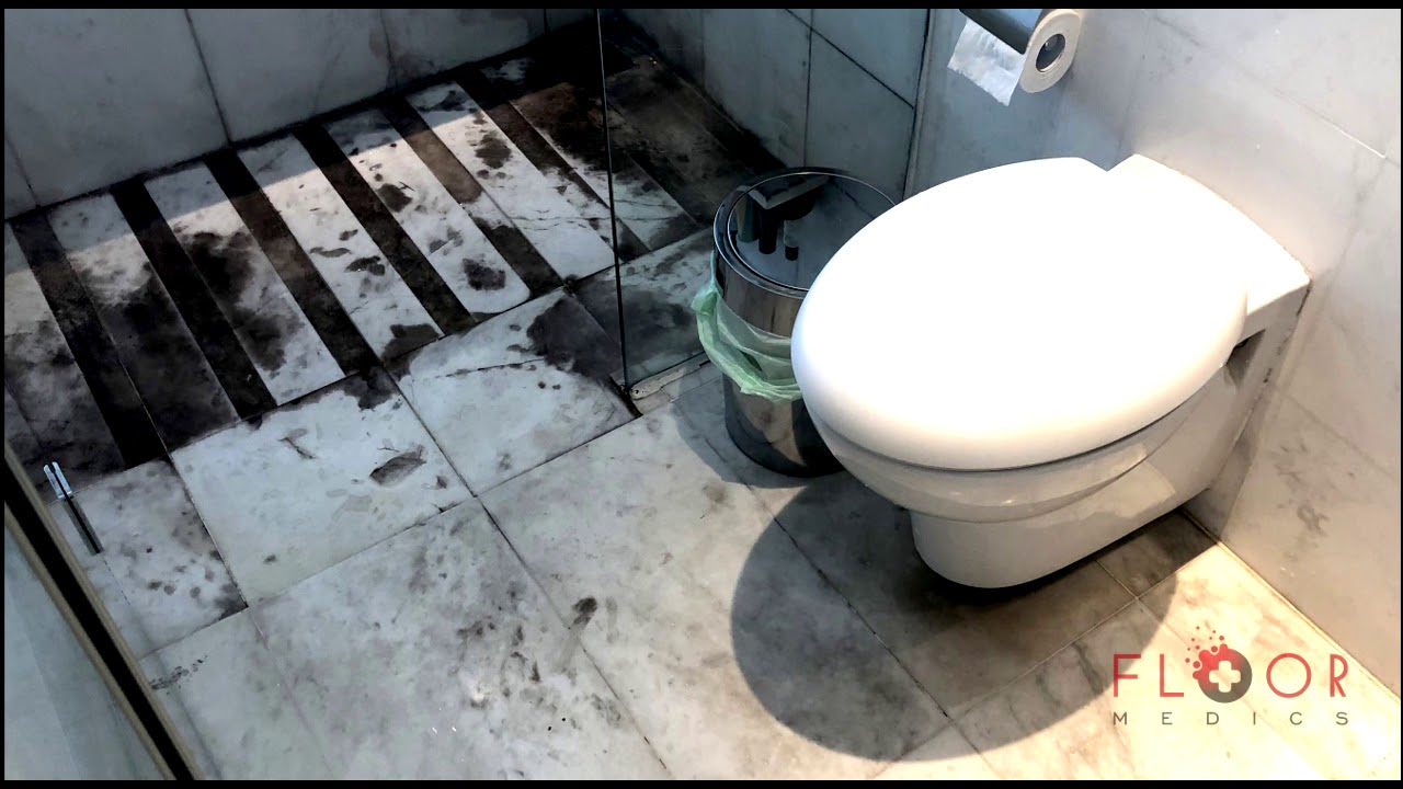 Floor Medics. White Marble Restoration