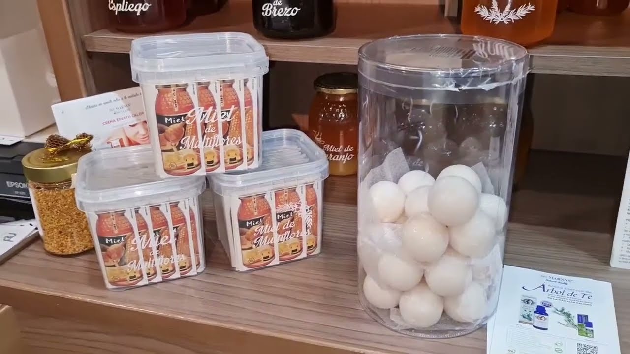 جولة في محل بيع العسل الطبيعي بمدينة فالينسيا🇪🇸مع ذكر الثمن والعنوان وتفاصيل أخرى