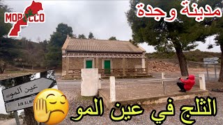 وجدة2025\\12\\27مشينا باش نشوفو الثلج❄️في أعلى قمة جبليةفي الجهةالشرقية عين ألمو متنابالبرد واالضباب☃️