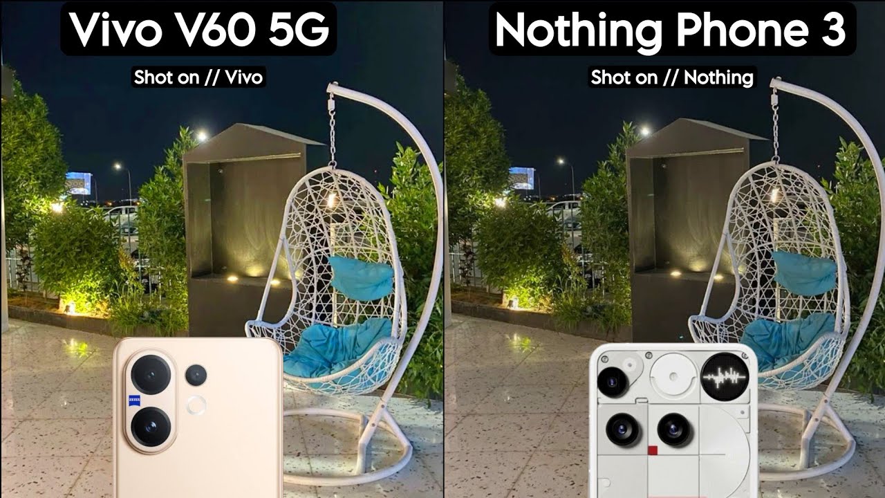 Vivo V60 5G VS Nothing Phone 3 Camera Test Comparison 