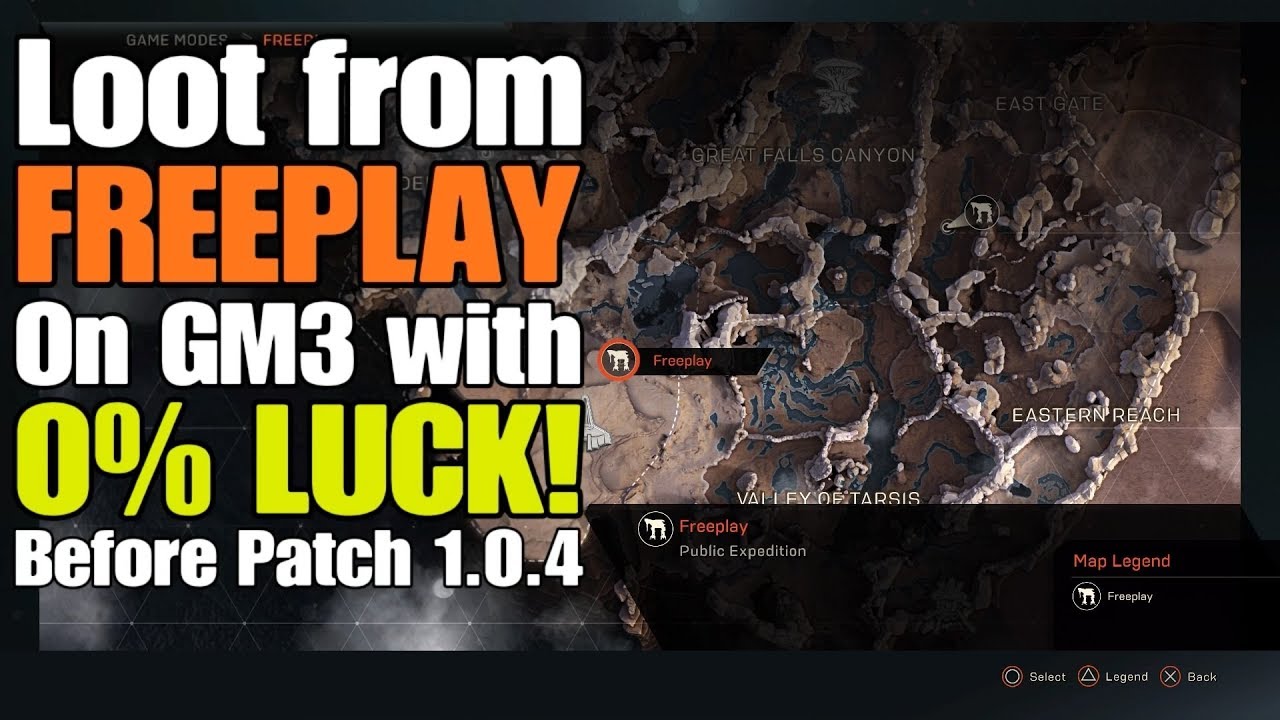 Anthem - Loot from Freeplay on GM3 with 0% LUCK! (Before Patch 1.0.4)