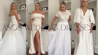 TRYING ASOS WEDDING DRESSES AIMEELAURENFOX Petite bride trying on affordable wedding dresses