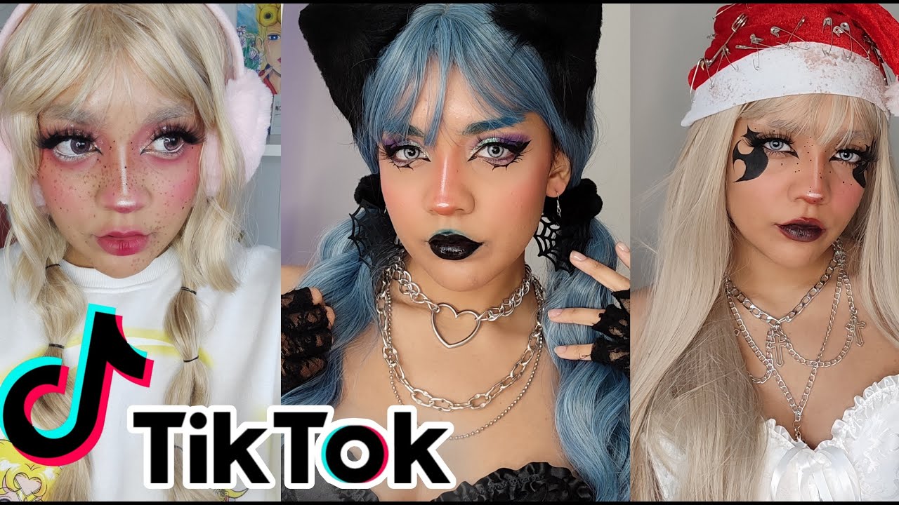 ♡Recopilación de tiktoks de maquillaje de: @nathincosplay♡