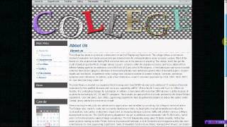Templating system for College Website
