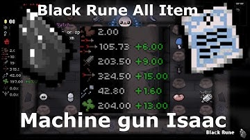 Black rune all items in the game Kill everything in 0,2 second | The binding of isaac : Repentance |