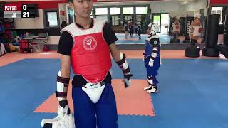 Taekwondo Sparring Domination - Training for Competition - Wu-Yi Taekwondo - JB vs Pavan