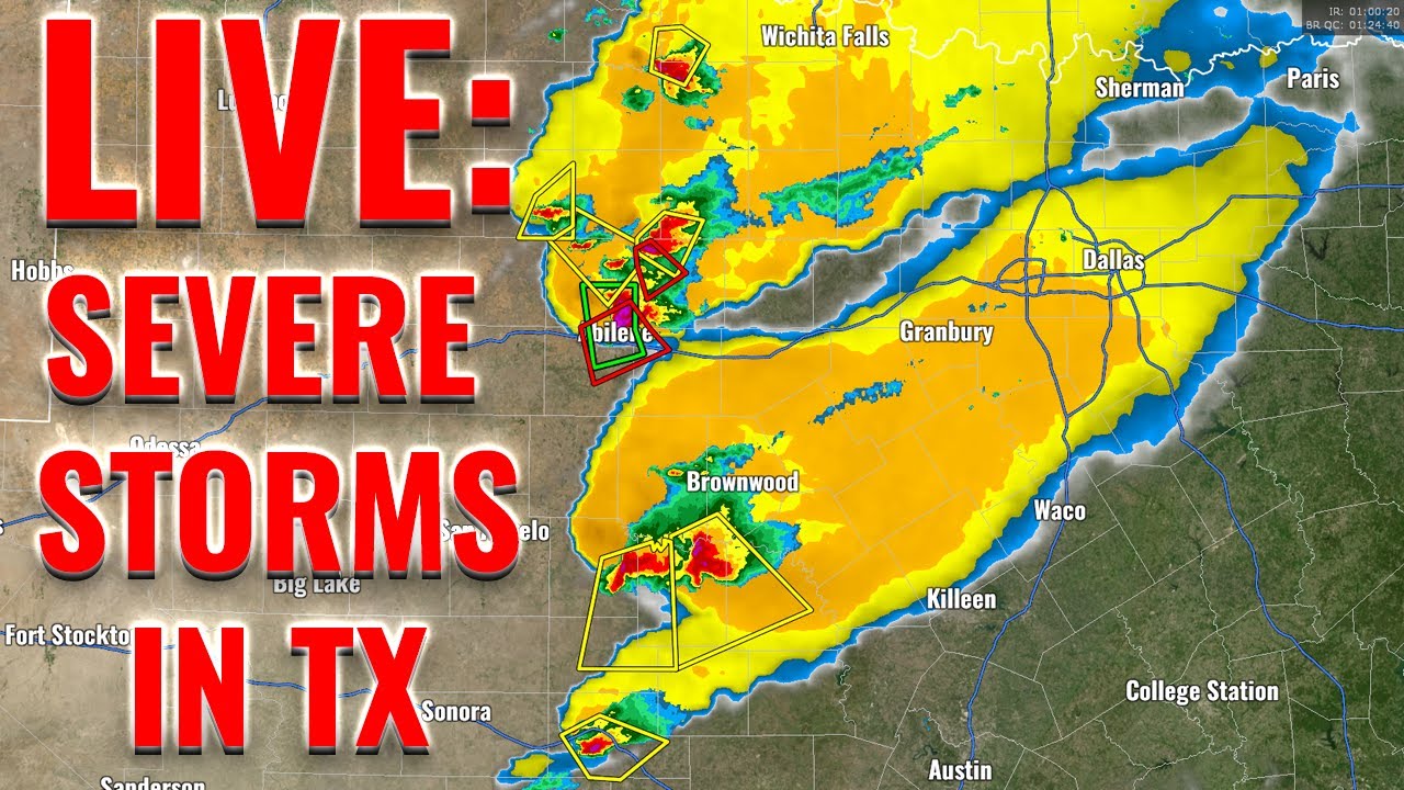 🔴 LIVE: TORNADO WARNINGS IN TX | LIVE STORM CHASERS - YouTube
