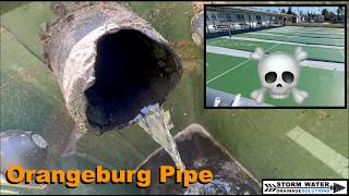 Drain Pipe Collapse - Orangeburg Sewer Pipe - Storm Water Drainage Solutions