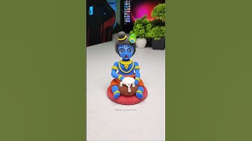 Cute Krishna idol making 🦚 Little Krishna ❤️ Jai shree krishna 🙏🌸 #shorts #short
