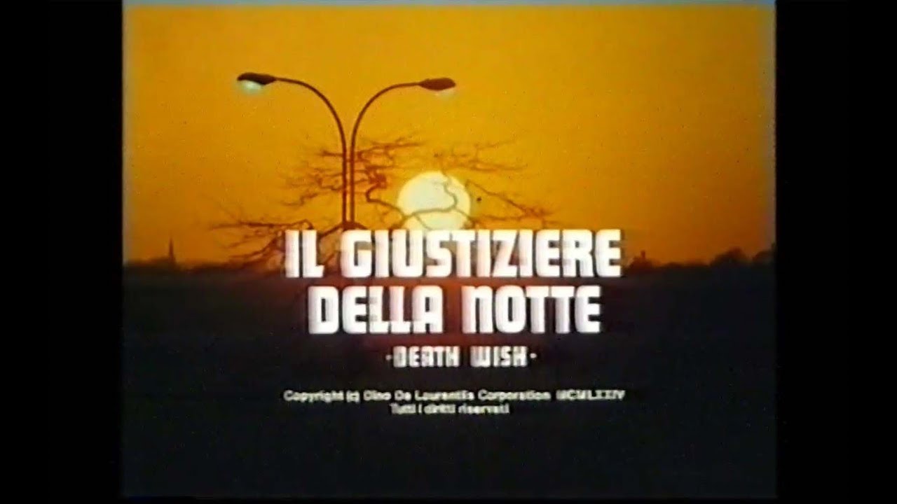 Il giustiziere della notte (Death Wish, 1974) Titoli e cartelli in