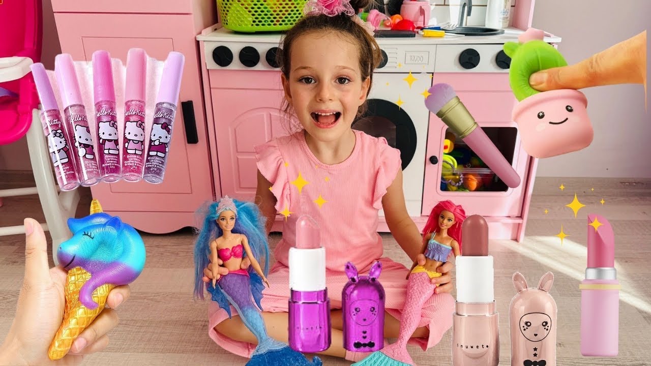 Kız Videoları!Ada ile Dev Alışveriş Squishi Videosu!Kız Oyunları,Oyuncak Alışveriş Videosu