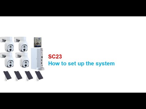 SC23 security camera system: How to set up the system - YouTube