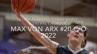 2019 OSAA State Playoffs Max von Arx #20 c/o 2022 Grant Varsity beats Lincoln