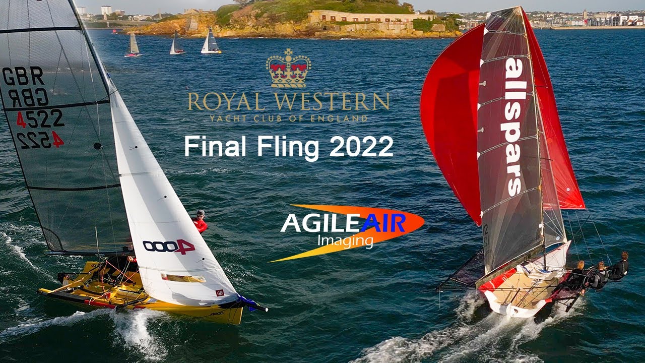Final Fling 2022 Dinghy Racing Day 2 Drone Video Plymouth Sailing