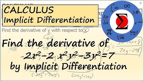 Calculus - Implicit Differentiation with the Product Rule #2