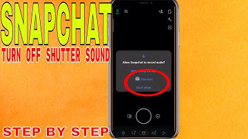 ✅ How To Turn Off Snapchat Shutter Sound 🔴