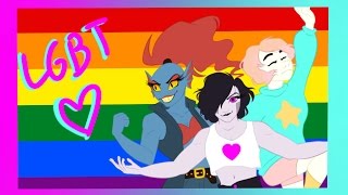 LGBT Undyne, Mettaton and Pearl [Speedink & Speedpaint]