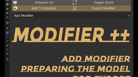 Modifier++ Blender addon