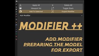 Famous Modifier++ Blender addon Profile