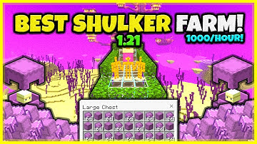 BEST SHULKER FARM EVER!! 1000/Hour! In Minecraft Bedrock 1.21