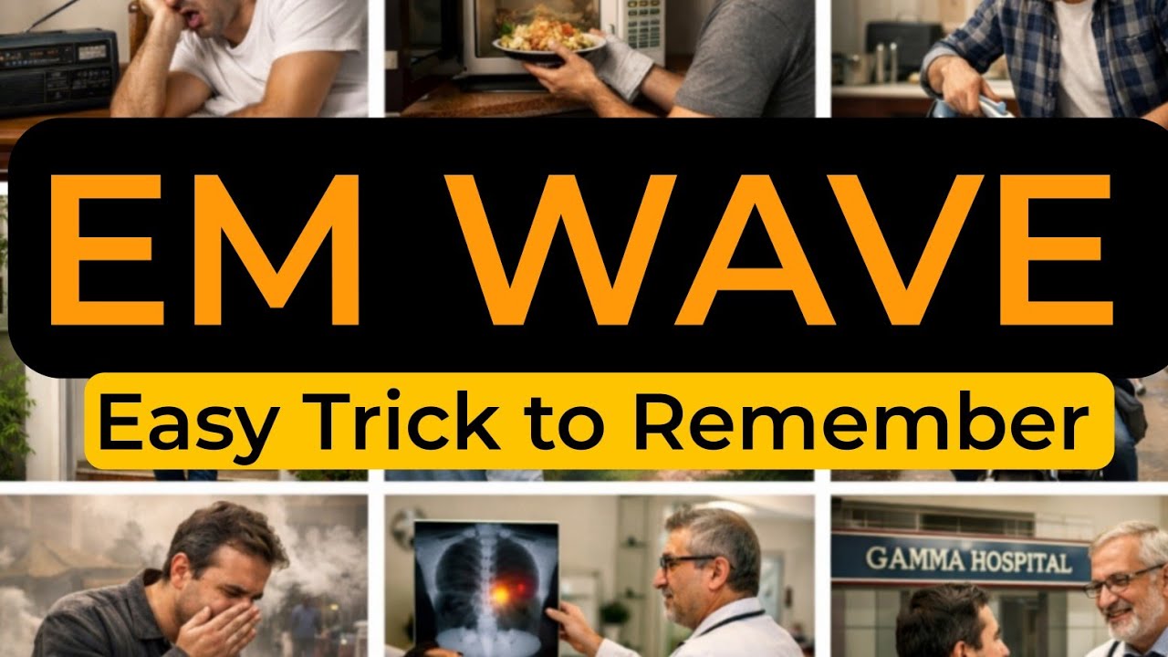 Trick to remember Em waves #emwaves #physics #cbseclass12 #waves - YouTube