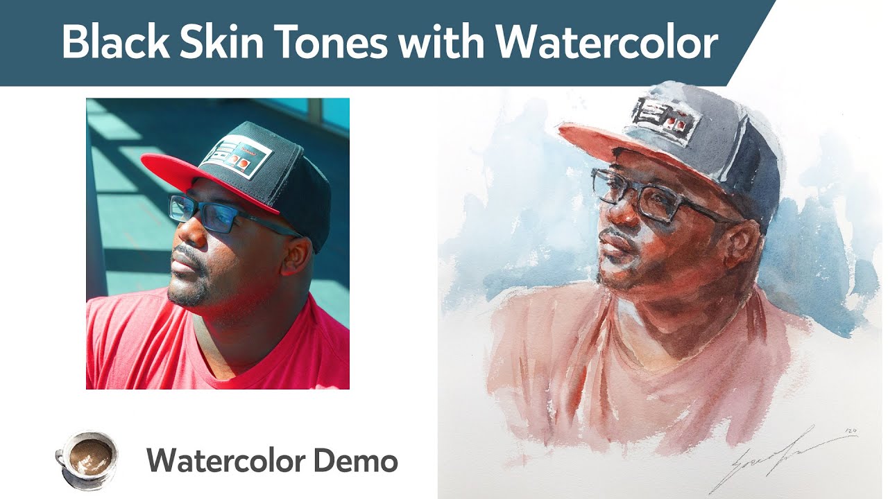 Black Skin Tones with Watercolor YouTube