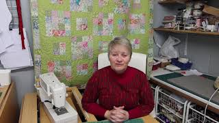Sarah's January Layer Cake quilt. Video 2 of 4